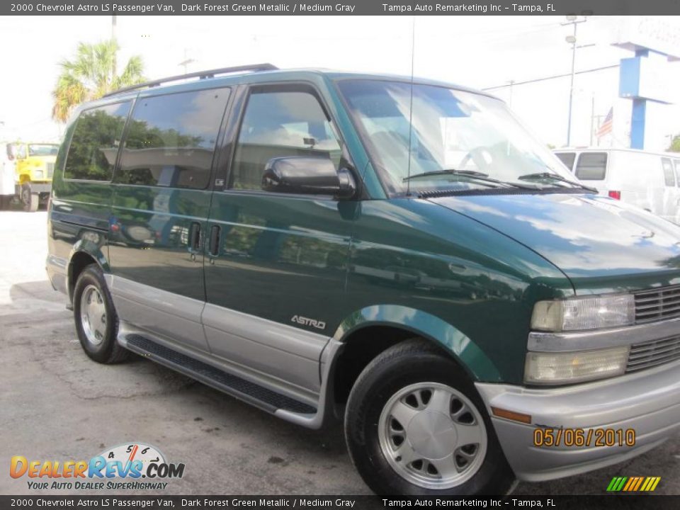 2000 Chevrolet Astro LS Passenger Van Dark Forest Green Metallic / Medium Gray Photo #5