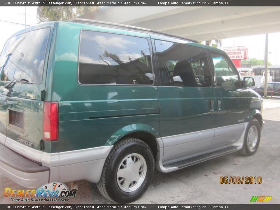 2000 Chevrolet Astro LS Passenger Van Dark Forest Green Metallic / Medium Gray Photo #9