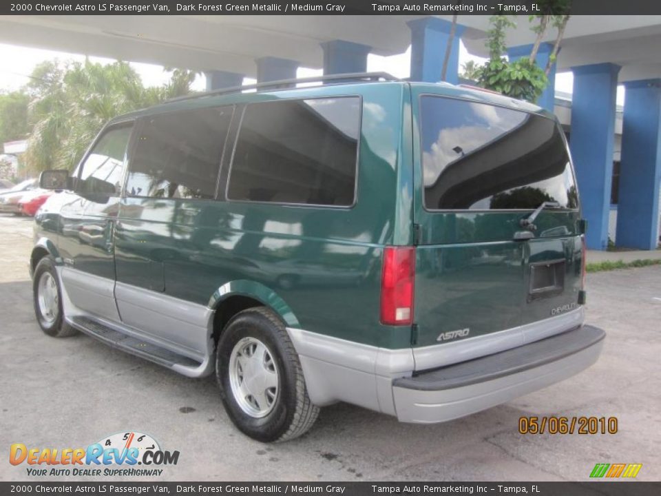 2000 Chevrolet Astro LS Passenger Van Dark Forest Green Metallic / Medium Gray Photo #11