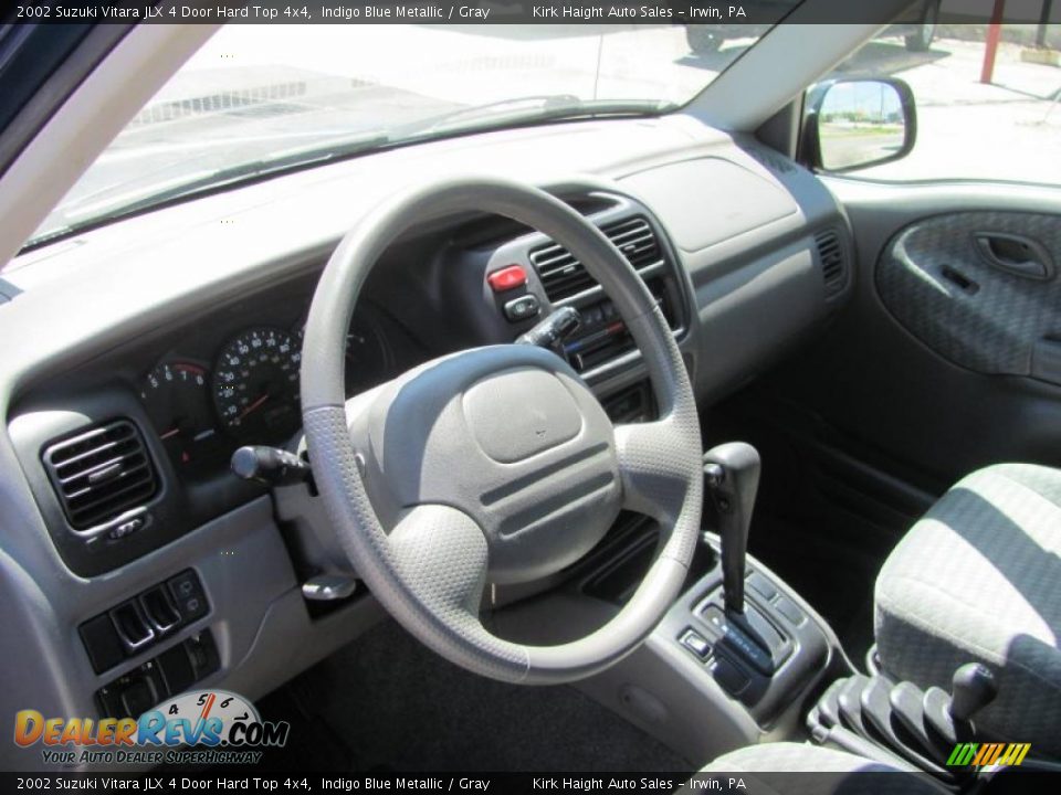2002 Suzuki Vitara JLX 4 Door Hard Top 4x4 Indigo Blue Metallic / Gray Photo #5