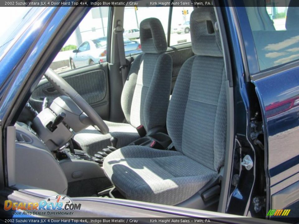 2002 Suzuki Vitara JLX 4 Door Hard Top 4x4 Indigo Blue Metallic / Gray Photo #6