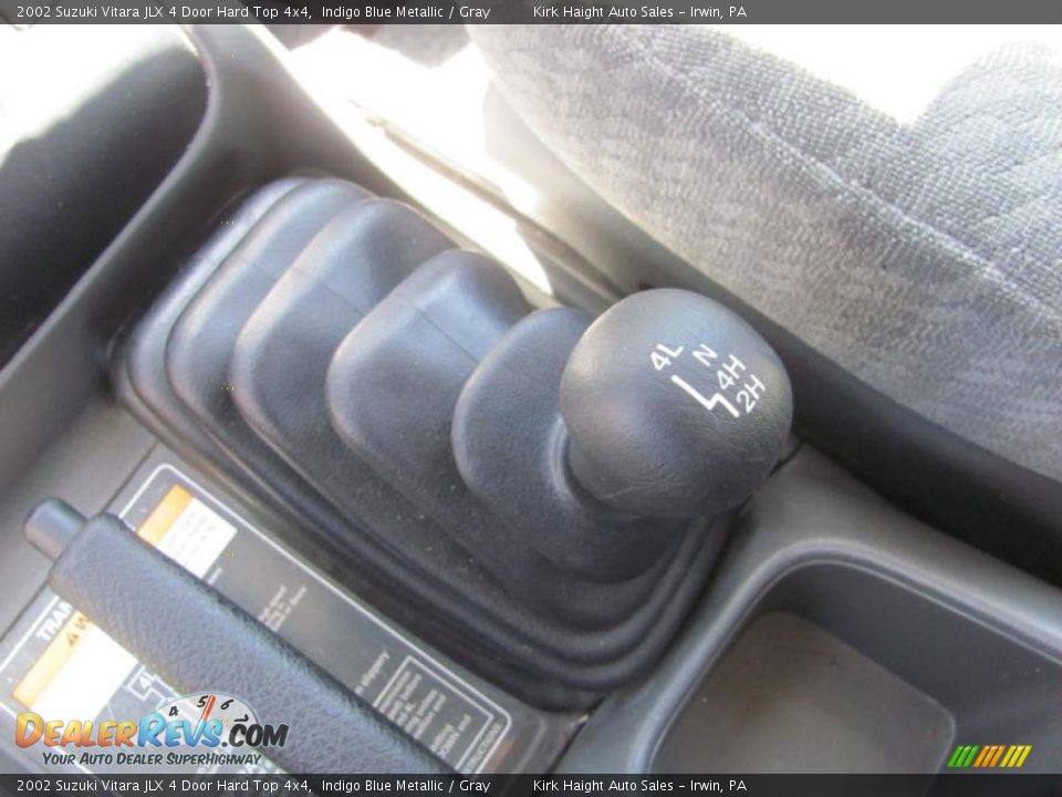 2002 Suzuki Vitara JLX 4 Door Hard Top 4x4 Indigo Blue Metallic / Gray Photo #8