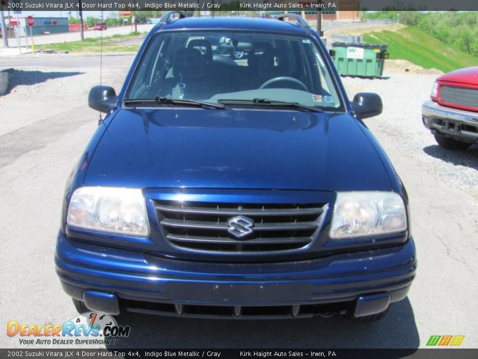 2002 Suzuki Vitara JLX 4 Door Hard Top 4x4 Indigo Blue Metallic / Gray Photo #13