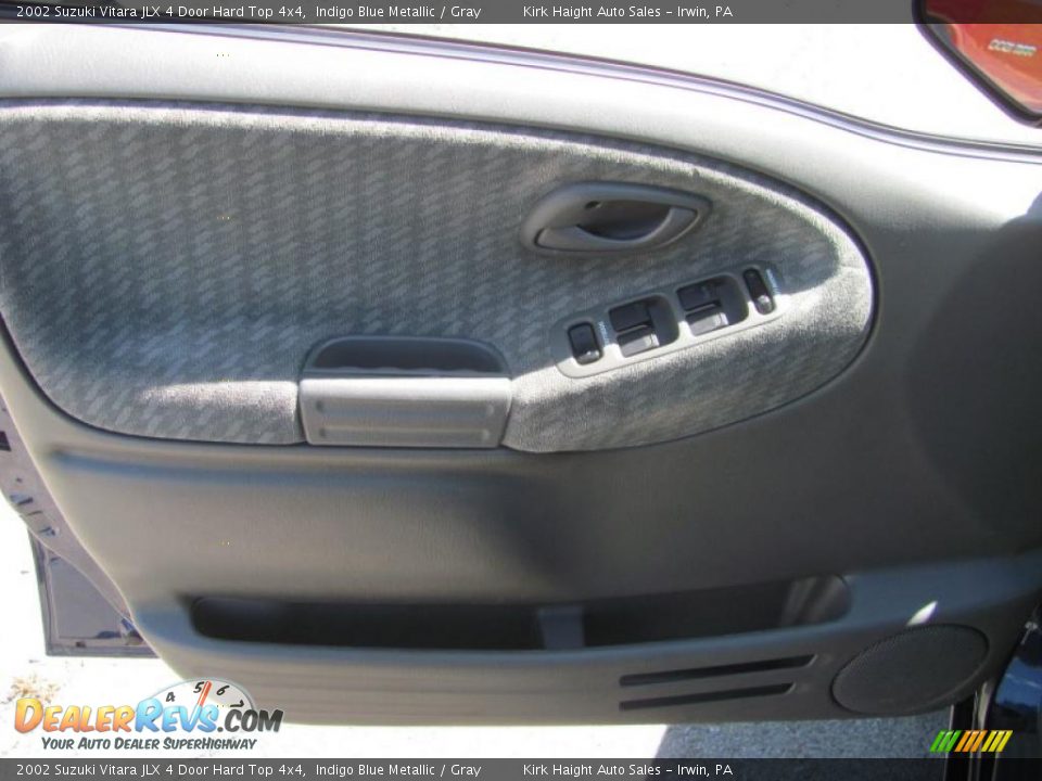 2002 Suzuki Vitara JLX 4 Door Hard Top 4x4 Indigo Blue Metallic / Gray Photo #14