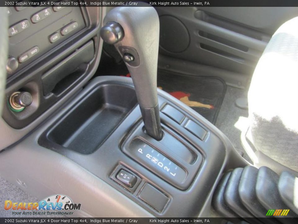 2002 Suzuki Vitara JLX 4 Door Hard Top 4x4 Indigo Blue Metallic / Gray Photo #15