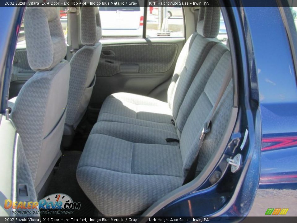 2002 Suzuki Vitara JLX 4 Door Hard Top 4x4 Indigo Blue Metallic / Gray Photo #18