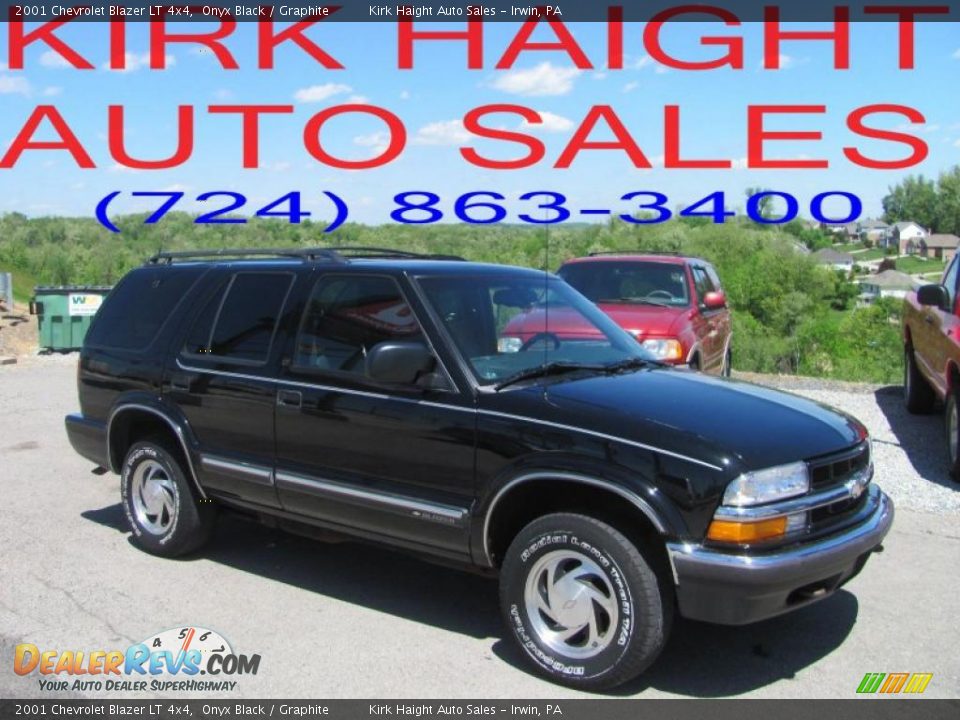 2001 Chevrolet Blazer LT 4x4 Onyx Black / Graphite Photo #1