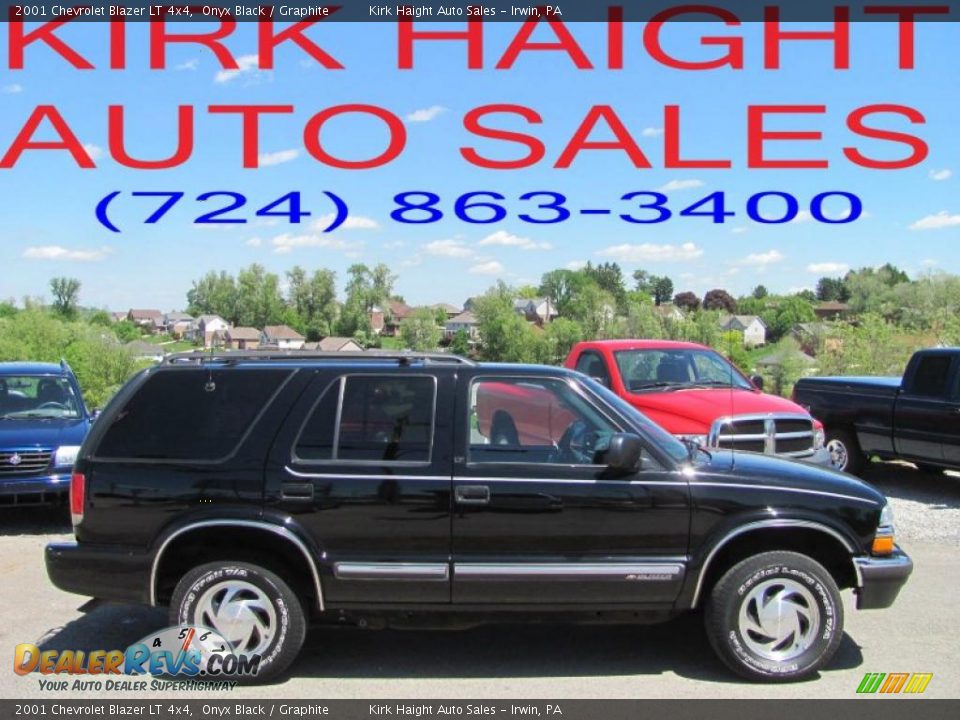2001 Chevrolet Blazer LT 4x4 Onyx Black / Graphite Photo #2