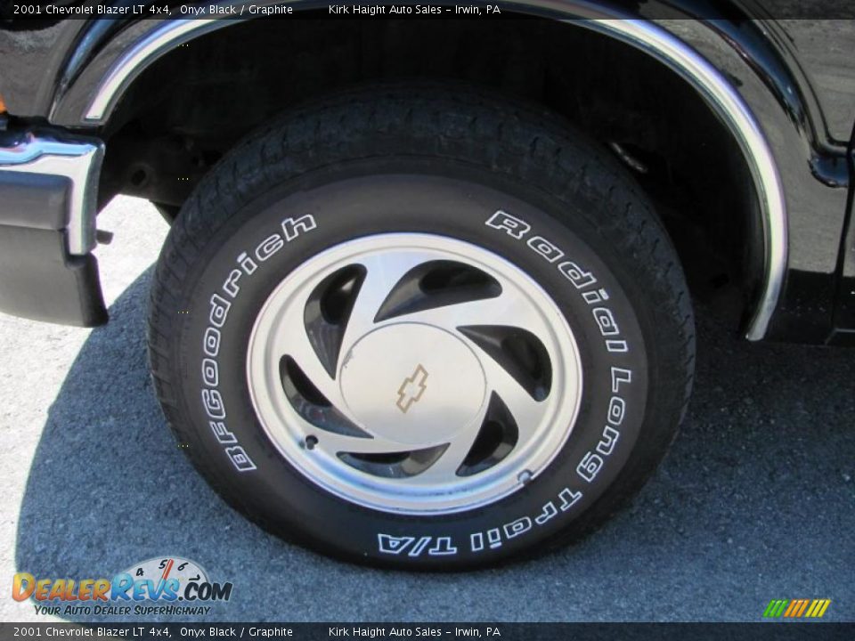 2001 Chevrolet Blazer LT 4x4 Onyx Black / Graphite Photo #4