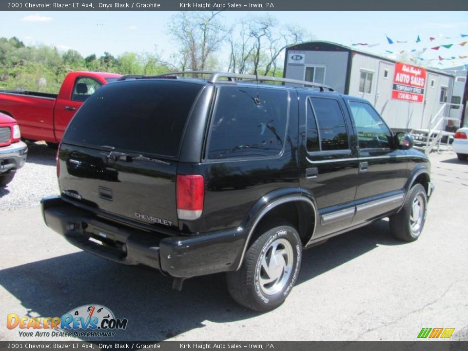 2001 Chevrolet Blazer LT 4x4 Onyx Black / Graphite Photo #10