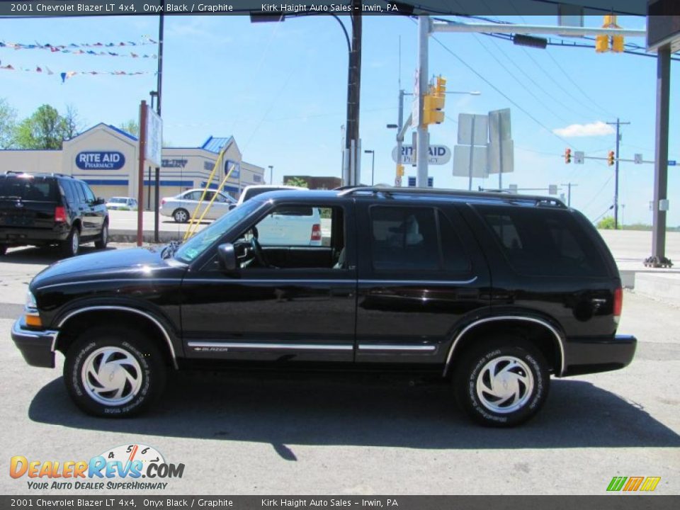 2001 Chevrolet Blazer LT 4x4 Onyx Black / Graphite Photo #11