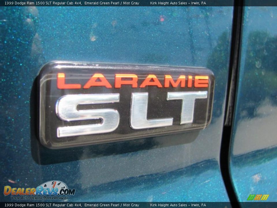 1999 Dodge Ram 1500 SLT Regular Cab 4x4 Emerald Green Pearl / Mist Gray Photo #10