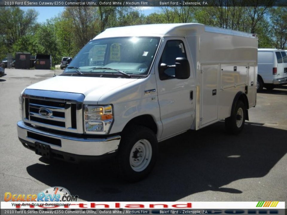 2010 Ford E Series Cutaway E350 Commercial Utility Oxford White / Medium Flint Photo #1