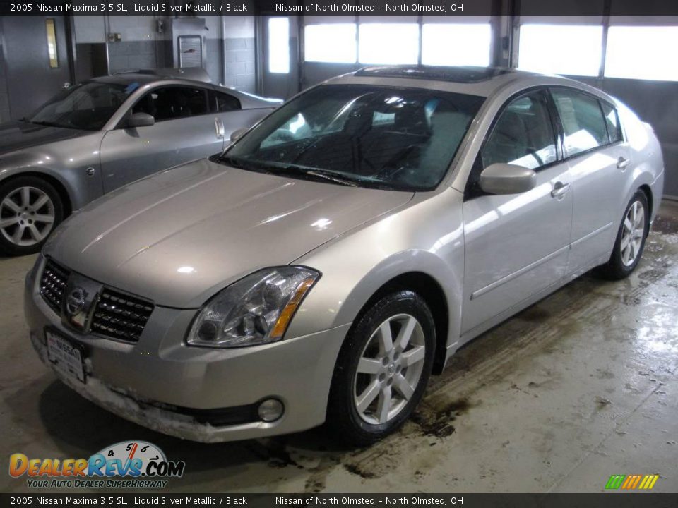 2005 Nissan Maxima 3.5 SL Liquid Silver Metallic / Black Photo #1