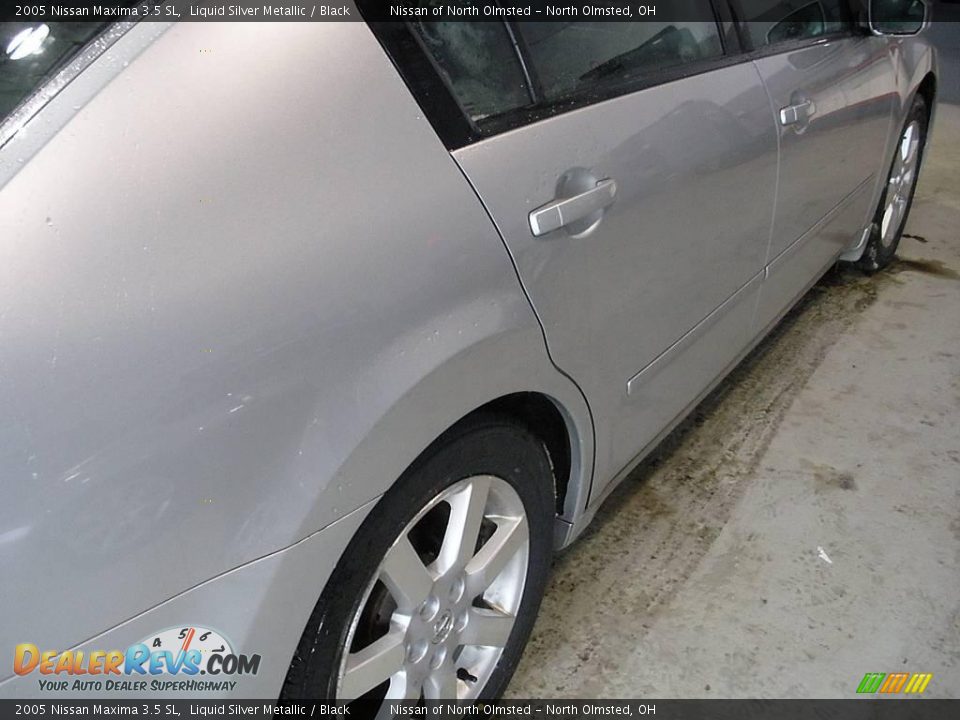 2005 Nissan Maxima 3.5 SL Liquid Silver Metallic / Black Photo #6