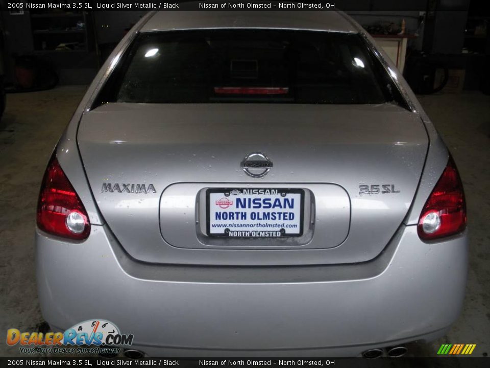2005 Nissan Maxima 3.5 SL Liquid Silver Metallic / Black Photo #7