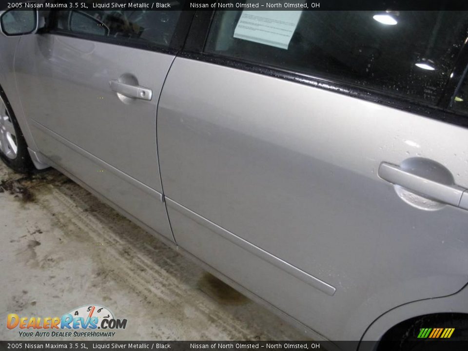 2005 Nissan Maxima 3.5 SL Liquid Silver Metallic / Black Photo #9