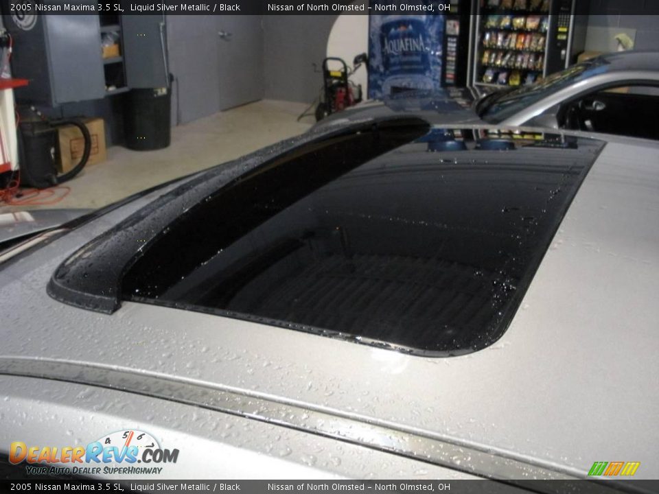 2005 Nissan Maxima 3.5 SL Liquid Silver Metallic / Black Photo #15