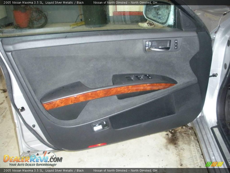 2005 Nissan Maxima 3.5 SL Liquid Silver Metallic / Black Photo #19