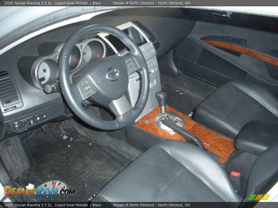 2005 Nissan Maxima 3.5 SL Liquid Silver Metallic / Black Photo #20