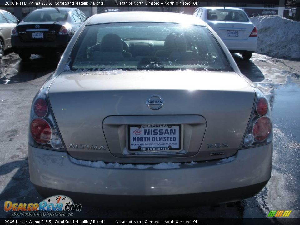 2006 Nissan Altima 2.5 S Coral Sand Metallic / Blond Photo #7