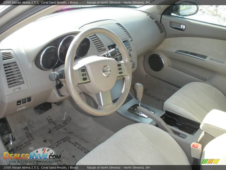 2006 Nissan Altima 2.5 S Coral Sand Metallic / Blond Photo #17