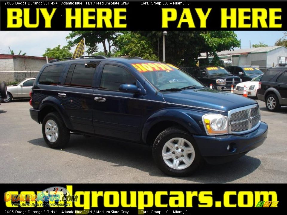 2005 Dodge Durango SLT 4x4 Atlantic Blue Pearl / Medium Slate Gray Photo #1