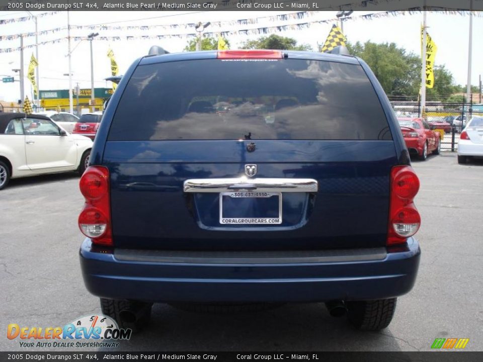 2005 Dodge Durango SLT 4x4 Atlantic Blue Pearl / Medium Slate Gray Photo #5