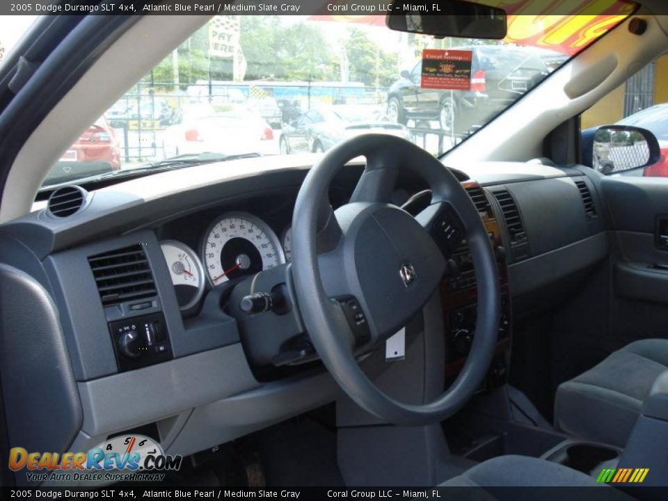 2005 Dodge Durango SLT 4x4 Atlantic Blue Pearl / Medium Slate Gray Photo #8