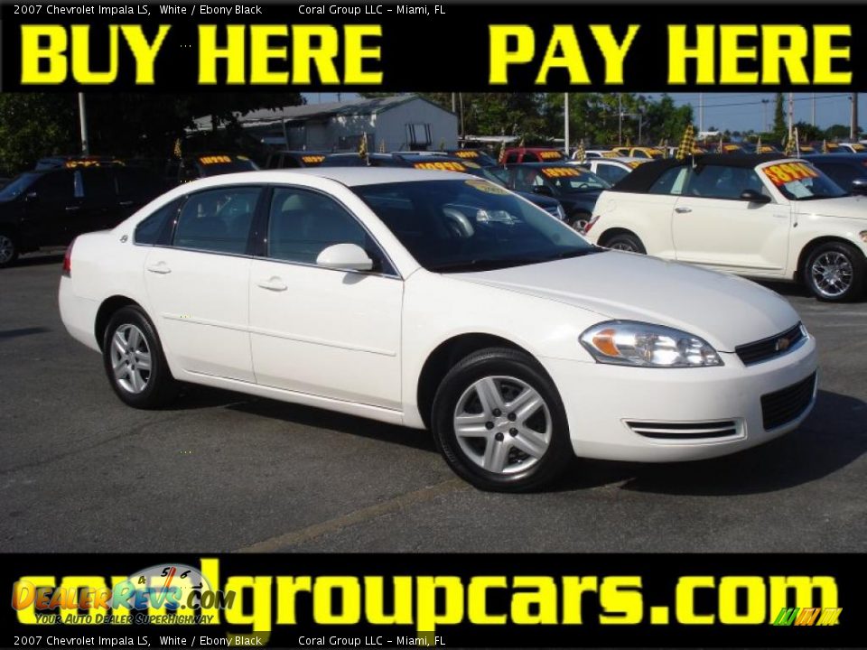 2007 Chevrolet Impala LS White / Ebony Black Photo #1