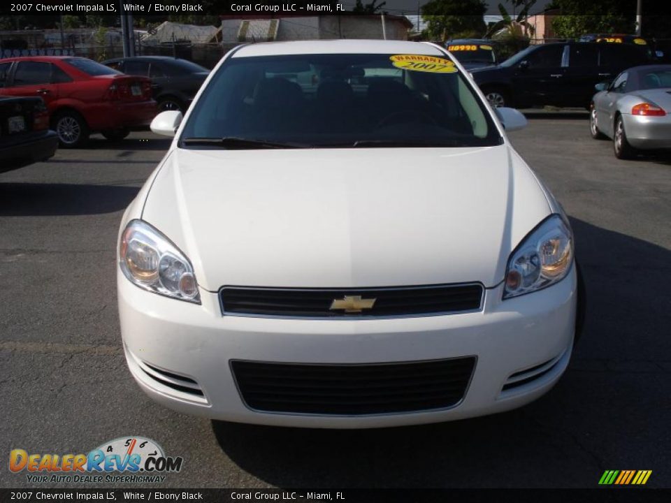 2007 Chevrolet Impala LS White / Ebony Black Photo #2