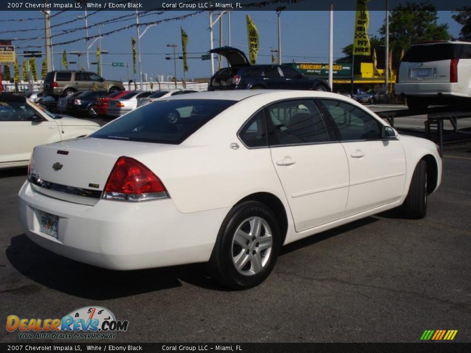 2007 Chevrolet Impala LS White / Ebony Black Photo #6