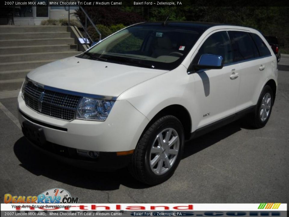 2007 Lincoln MKX AWD White Chocolate Tri Coat / Medium Camel Photo #2