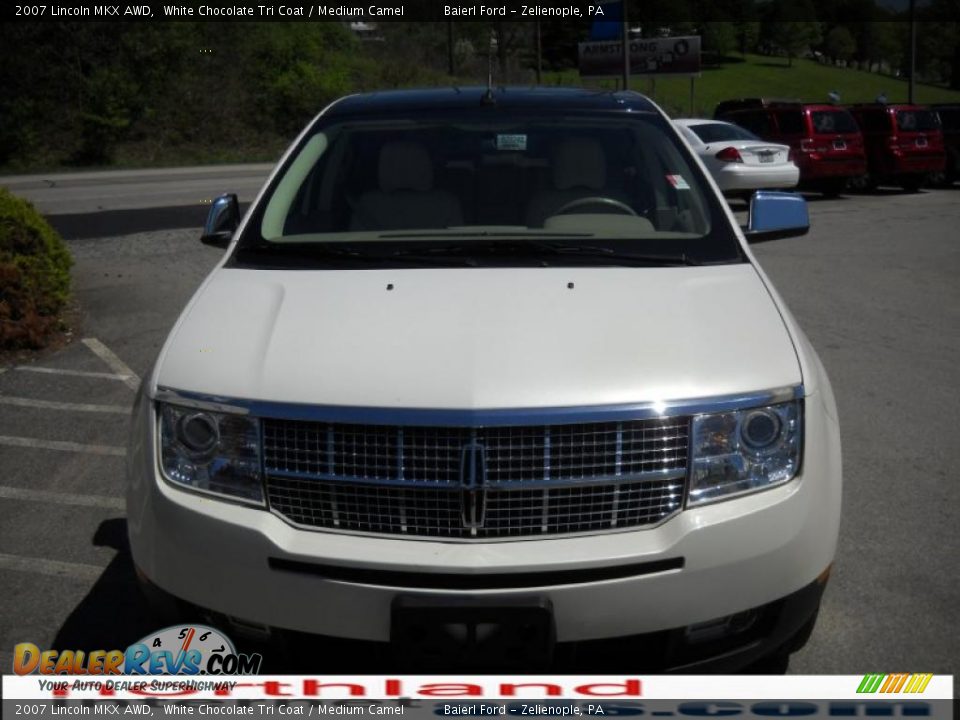 2007 Lincoln MKX AWD White Chocolate Tri Coat / Medium Camel Photo #3