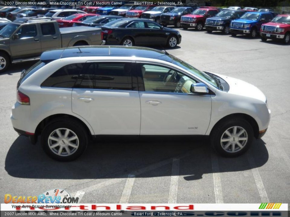 2007 Lincoln MKX AWD White Chocolate Tri Coat / Medium Camel Photo #5