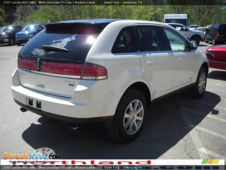 2007 Lincoln MKX AWD White Chocolate Tri Coat / Medium Camel Photo #6