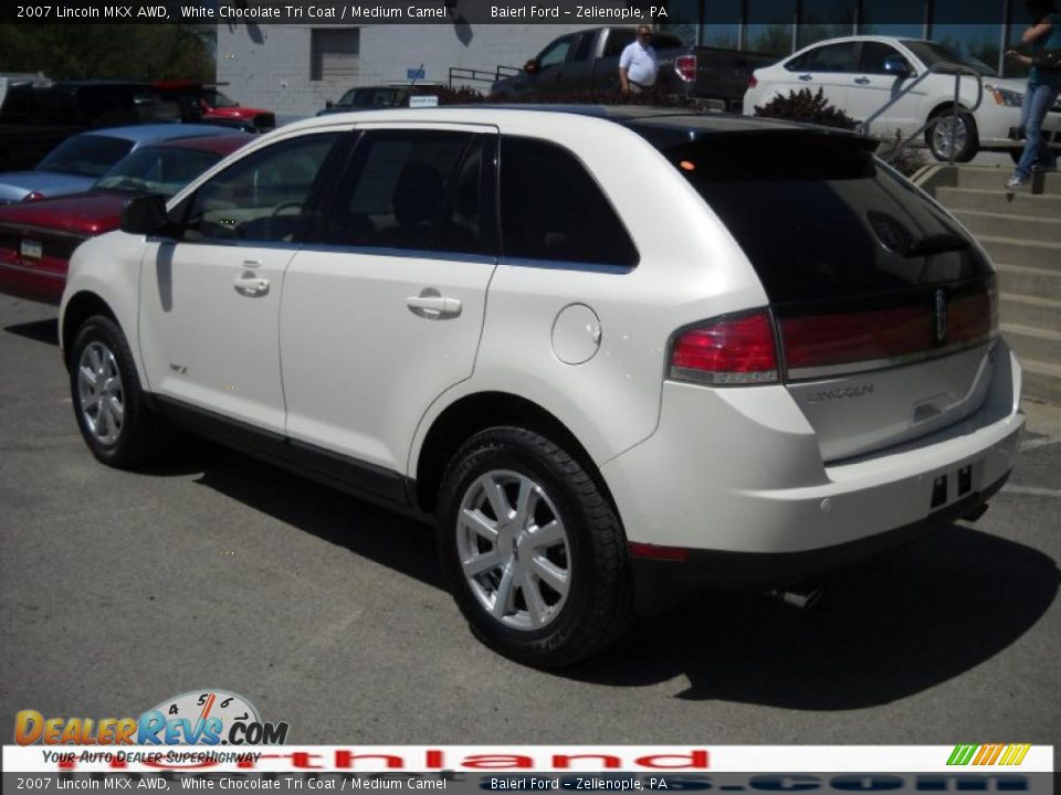 2007 Lincoln MKX AWD White Chocolate Tri Coat / Medium Camel Photo #8