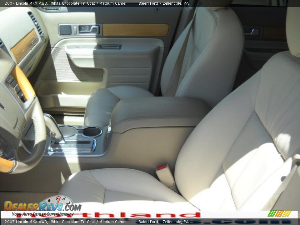 2007 Lincoln MKX AWD White Chocolate Tri Coat / Medium Camel Photo #11