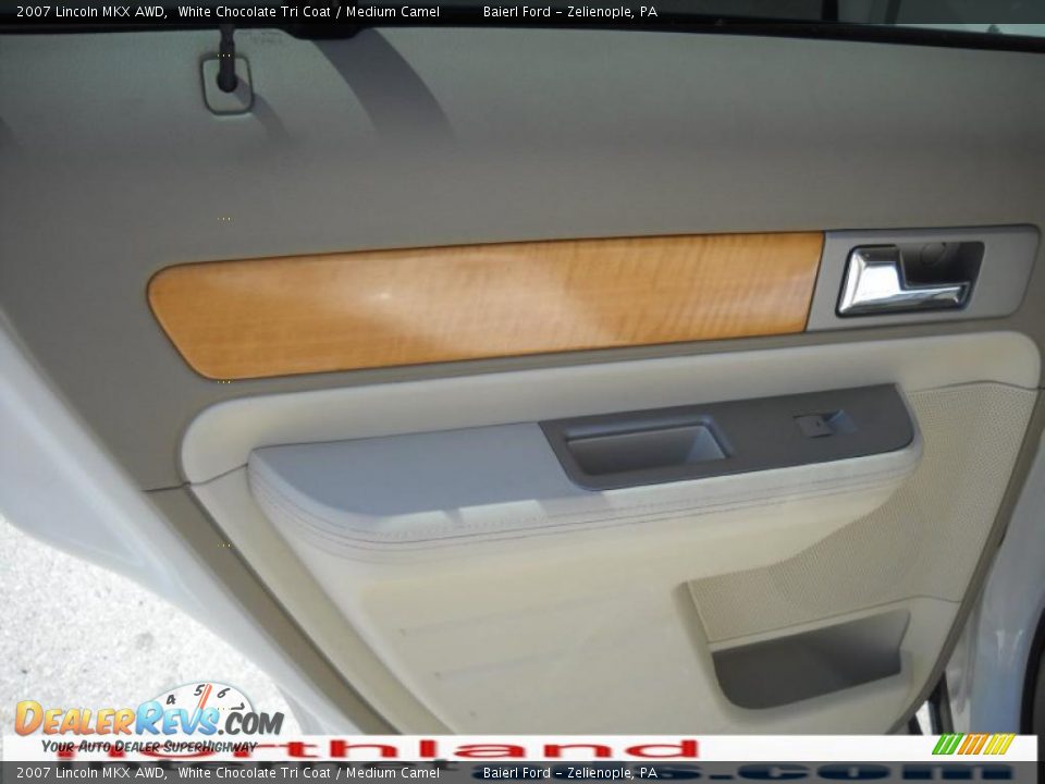 2007 Lincoln MKX AWD White Chocolate Tri Coat / Medium Camel Photo #13