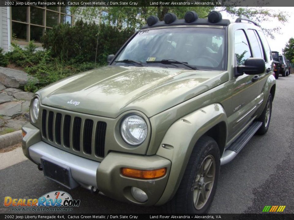 2002 Jeep Liberty Renegade 4x4 Cactus Green Metallic / Dark Slate Gray Photo #1