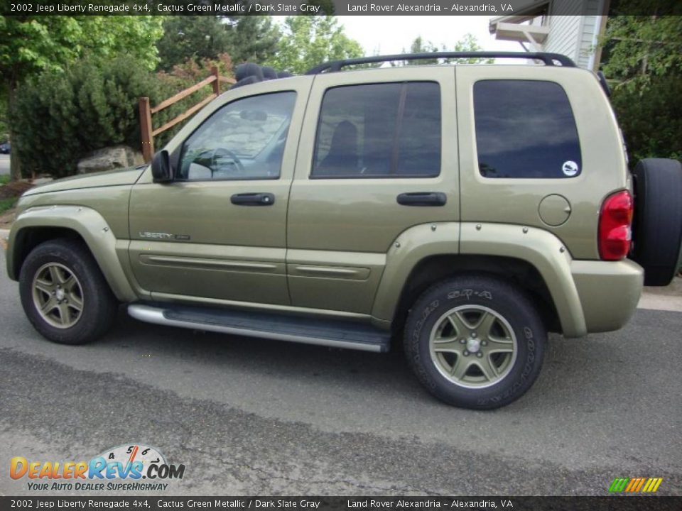 2002 Jeep Liberty Renegade 4x4 Cactus Green Metallic / Dark Slate Gray Photo #2