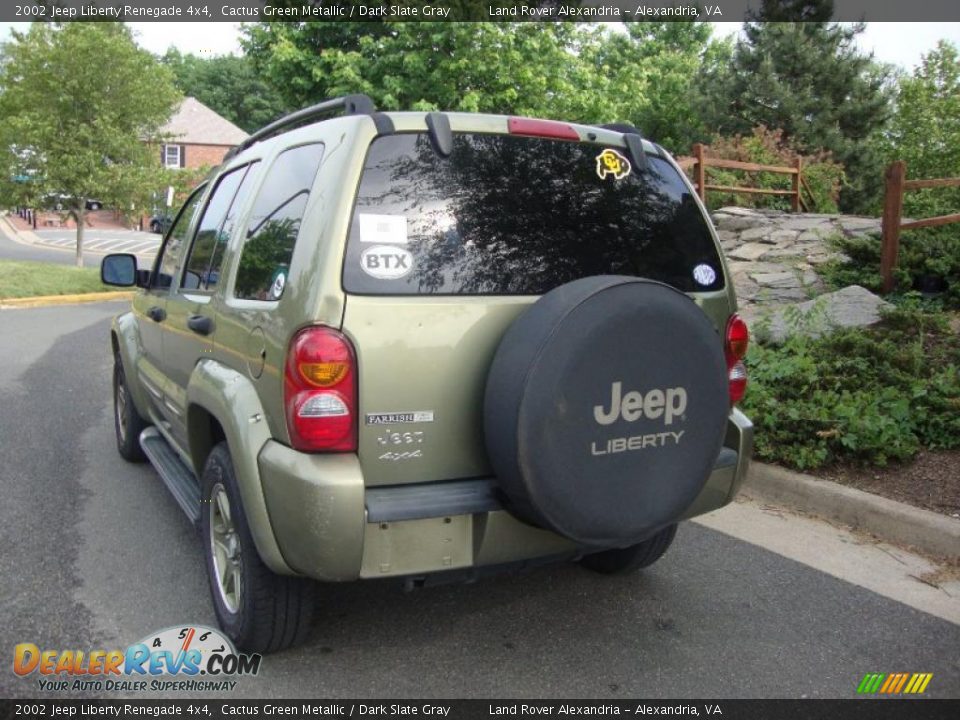 2002 Jeep Liberty Renegade 4x4 Cactus Green Metallic / Dark Slate Gray Photo #3
