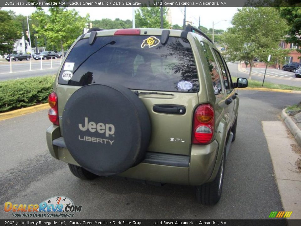 2002 Jeep Liberty Renegade 4x4 Cactus Green Metallic / Dark Slate Gray Photo #4