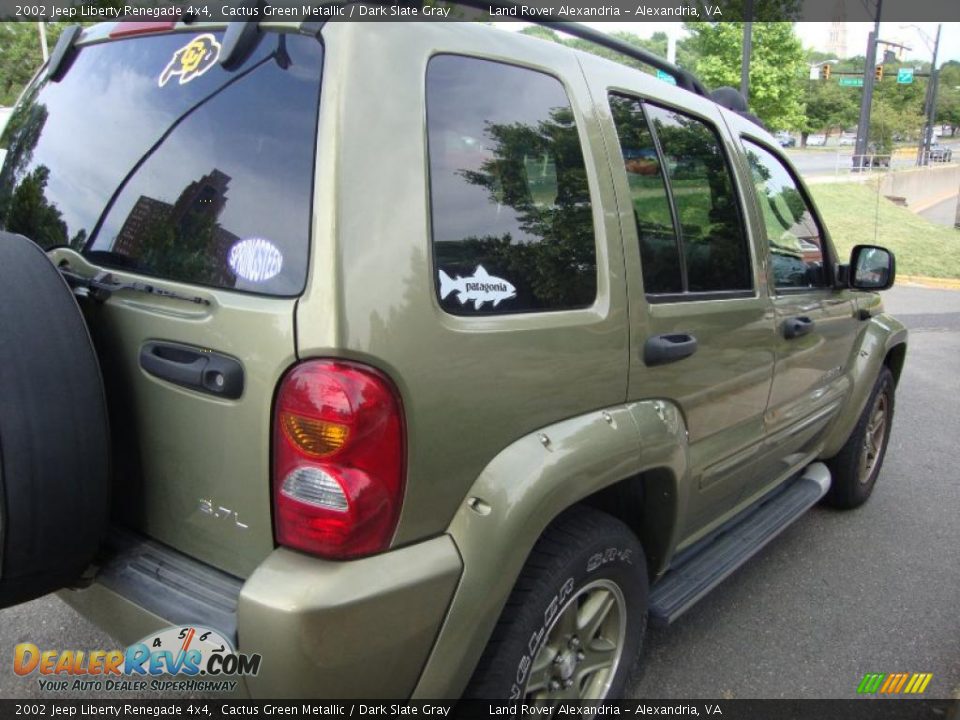2002 Jeep Liberty Renegade 4x4 Cactus Green Metallic / Dark Slate Gray Photo #7