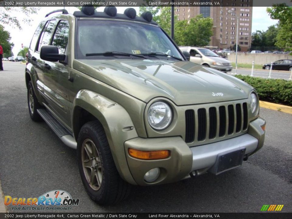 2002 Jeep Liberty Renegade 4x4 Cactus Green Metallic / Dark Slate Gray Photo #8
