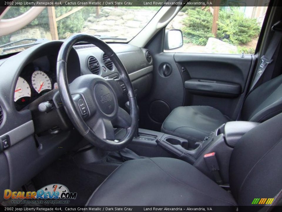 2002 Jeep Liberty Renegade 4x4 Cactus Green Metallic / Dark Slate Gray Photo #11