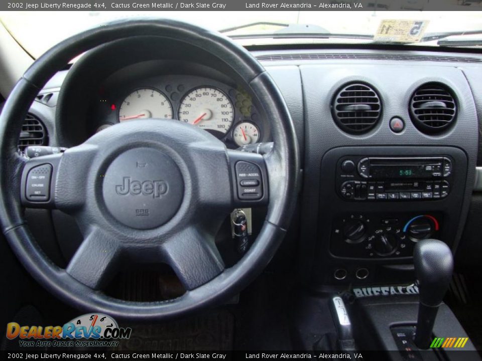 2002 Jeep Liberty Renegade 4x4 Cactus Green Metallic / Dark Slate Gray Photo #12