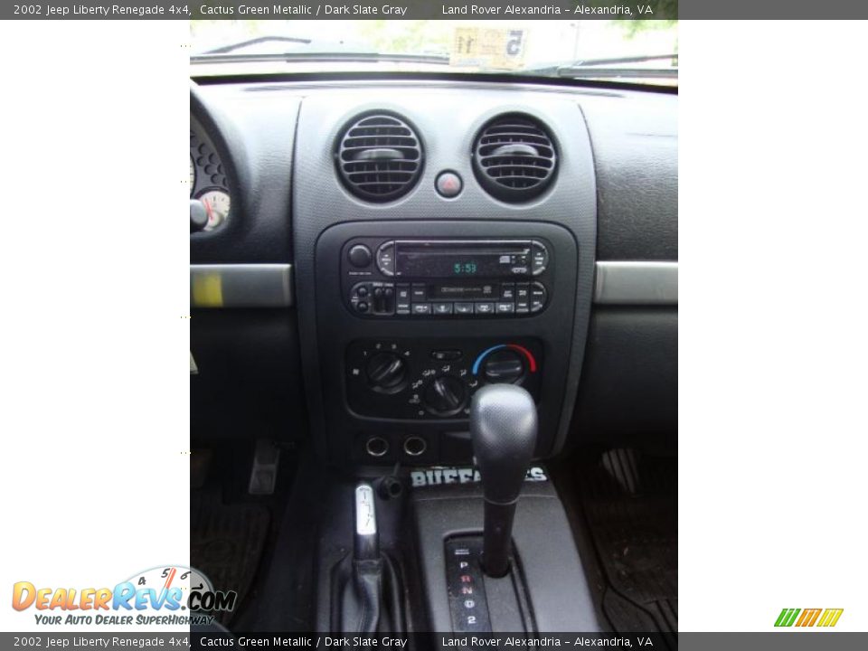 2002 Jeep Liberty Renegade 4x4 Cactus Green Metallic / Dark Slate Gray Photo #13