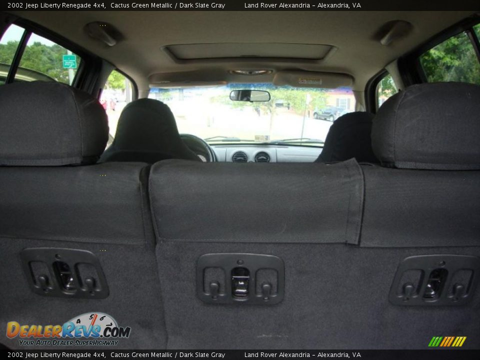 2002 Jeep Liberty Renegade 4x4 Cactus Green Metallic / Dark Slate Gray Photo #15