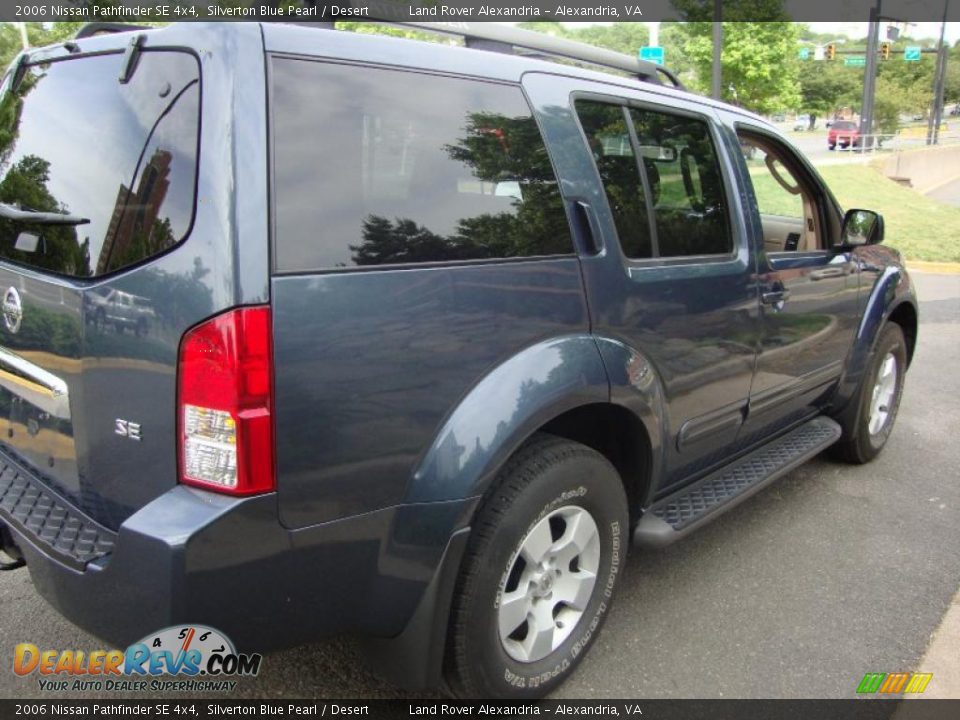 2006 Nissan Pathfinder SE 4x4 Silverton Blue Pearl / Desert Photo #8